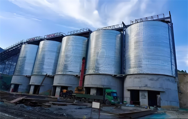 宿州螺旋卷板仓施工现场